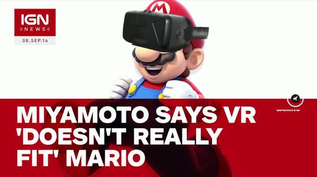 宫本茂再泼冷水 称VR平台不适合马里奥游戏